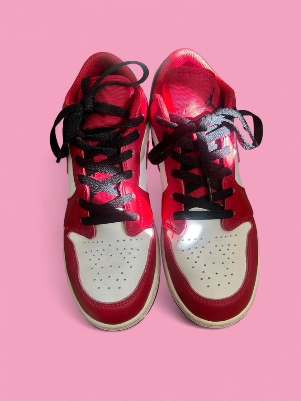 Jordan Women’s Red, White & Black Low-Top Sneakers